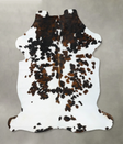 Tricolor X-Large European Cowhide Rug 7'5"H x 6'6"W #B23591 by Hudson Hides