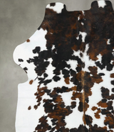 Tricolor X-Large European Cowhide Rug 7'5"H x 6'6"W #B23591 by Hudson Hides