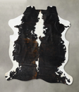 Tricolor XX-Large European Cowhide Rug 8'7"H x 7'0"W #B23595 by Hudson Hides
