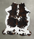 Tricolor XX-Large European Cowhide Rug 8'7"H x 7'5"W #B23597 by Hudson Hides