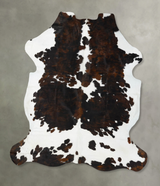 Tricolor XX-Large European Cowhide Rug 8'7"H x 7'5"W #B23597 by Hudson Hides