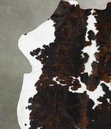 Tricolor XX-Large European Cowhide Rug 8'7"H x 7'5"W #B23597 by Hudson Hides