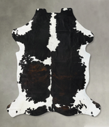 Tricolor XX-Large European Cowhide Rug 8'2"H x 7'0"W #B23602 by Hudson Hides