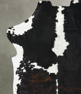 Tricolor XX-Large European Cowhide Rug 8'2"H x 7'0"W #B23602 by Hudson Hides