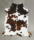 Tricolor XX-Large European Cowhide Rug 7'9"H x 6'9"W #B23605 by Hudson Hides