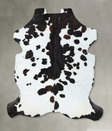 Tricolor XX-Large European Cowhide Rug 7'11"H x 6'10"W #B23608 by Hudson Hides
