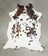 Tricolor XX-Large European Cowhide Rug 8'4"H x 7'0"W #B23609 by Hudson Hides