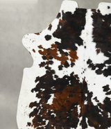 Tricolor XX-Large European Cowhide Rug 8'0"H x 7'0"W #B23620 by Hudson Hides