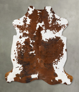 Tricolor XX-Large European Cowhide Rug 7'11"H x 6'8"W #B23621 by Hudson Hides