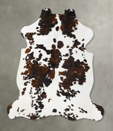 Tricolor XX-Large European Cowhide Rug 7'6"H x 6'9"W #B23627 by Hudson Hides