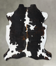 Tricolor X-Large European Cowhide Rug 6'11"H x 6'3"W #B23631 by Hudson Hides