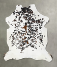 Tricolor X-Large European Cowhide Rug 7'1"H x 6'1"W #B23638 by Hudson Hides