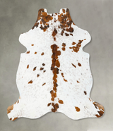 Tricolor X-Large European Cowhide Rug 7'3"H x 6'5"W #B23644 by Hudson Hides