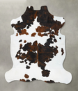 Tricolor X-Large European Cowhide Rug 7'3"H x 6'8"W #B23646 by Hudson Hides