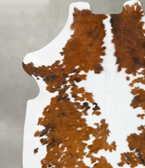 Tricolor X-Large European Cowhide Rug 6'11"H x 6'0"W #B23647 by Hudson Hides