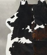 Tricolor X-Large European Cowhide Rug 7'0"H x 6'1"W #B23659 by Hudson Hides