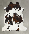 Tricolor X-Large European Cowhide Rug 7'2"H x 6'7"W #B23663 by Hudson Hides