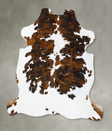 Tricolor X-Large European Cowhide Rug 7'4"H x 6'8"W #B23679 by Hudson Hides