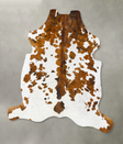 Tricolor XX-Large European Cowhide Rug 7'6"H x 6'11"W #B23684 by Hudson Hides