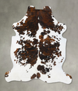 Tricolor X-Large European Cowhide Rug 7'2"H x 6'3"W #B23692 by Hudson Hides