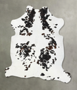 Tricolor XX-Large European Cowhide Rug 7'2"H x 7'1"W #B23713 by Hudson Hides