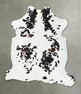 Tricolor XX-Large European Cowhide Rug 7'2"H x 7'1"W #B23713 by Hudson Hides