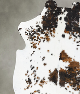 Tricolor X-Large European Cowhide Rug 7'2"H x 6'8"W #B23739 by Hudson Hides