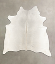 Medium Grey X-Large Brazilian Cowhide Rug 6'11"H x 6'6"W #B2375 by Hudson Hides