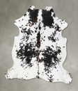 Tricolor X-Large European Cowhide Rug 7'5"H x 6'6"W #B23754 by Hudson Hides