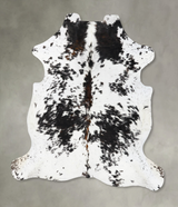 Tricolor X-Large European Cowhide Rug 7'5"H x 6'6"W #B23754 by Hudson Hides