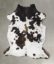 Tricolor X-Large European Cowhide Rug 7'6"H x 6'6"W #B23756 by Hudson Hides