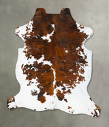 Tricolor X-Large European Cowhide Rug 7'6"H x 6'3"W #B23757 by Hudson Hides