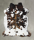 Tricolor X-Large European Cowhide Rug 7'5"H x 6'8"W #B23762 by Hudson Hides