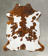 Tricolor X-Large European Cowhide Rug 6'9"H x 6'3"W #B23769 by Hudson Hides