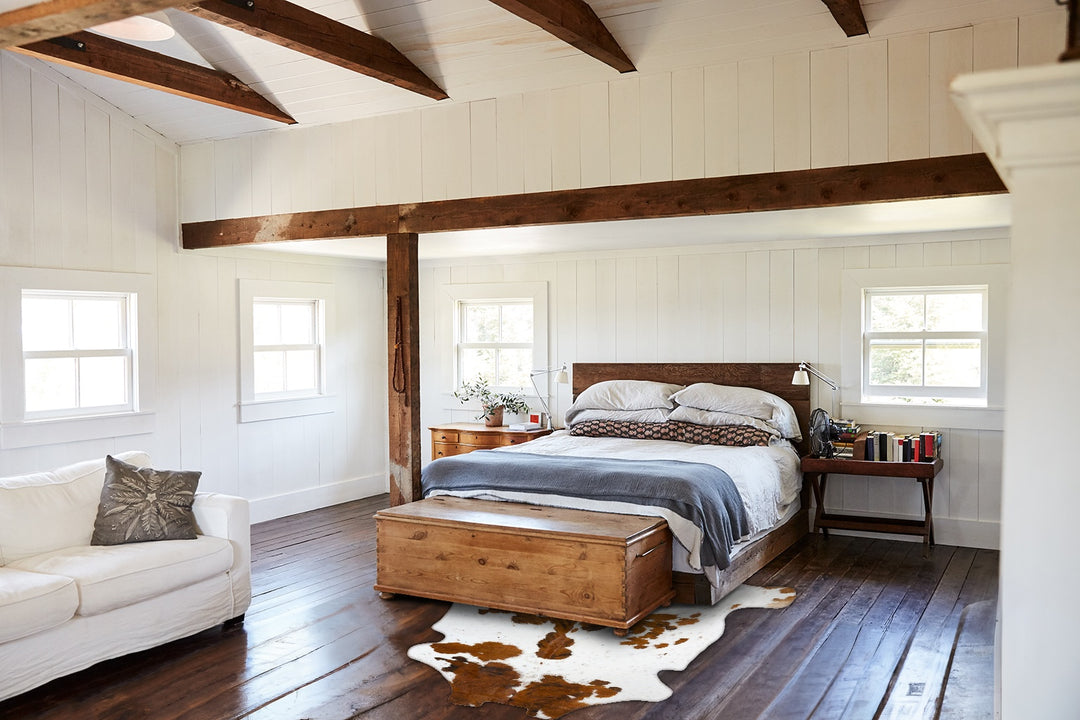 Tricolor X-Large European Cowhide Rug 7'4"H x 6'4"W #B23772 by Hudson 