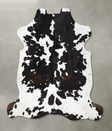 Tricolor X-Large European Cowhide Rug 7'2"H x 6'6"W #B23775 by Hudson Hides