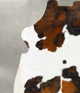 Tricolor X-Large European Cowhide Rug 7'6"H x 6'5"W #B23794 by Hudson Hides