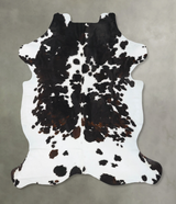 Tricolor X-Large European Cowhide Rug 7'5"H x 6'3"W #B23801 by Hudson Hides