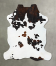 Tricolor X-Large European Cowhide Rug 7'7"H x 6'7"W #B23816 by Hudson Hides