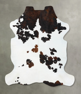Tricolor X-Large European Cowhide Rug 7'7"H x 6'7"W #B23816 by Hudson Hides