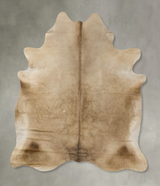 Taupe XX-Large Brazilian Cowhide Rug 6'8"H x 6'0"W #B23826 by Hudson Hides