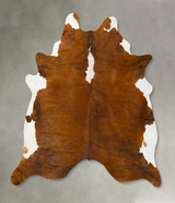 Medium Brindle XX-Large Brazilian Cowhide Rug 8'0"H x 6'9"W #B23836 by Hudson Hides