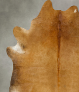 Solid Brown XX-Large Brazilian Cowhide Rug 7'11"H x 7'0"W #B23839 by Hudson Hides