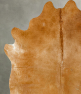Beige XX-Large Brazilian Cowhide Rug 7'11"H x 6'11"W #B23841 by Hudson Hides