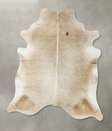 Champagne XX-Large Brazilian Cowhide Rug 7'11"H x 6'9"W #B23848 by Hudson Hides