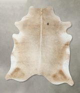 Champagne XX-Large Brazilian Cowhide Rug 7'11"H x 6'9"W #B23848 by Hudson Hides