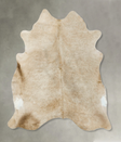Taupe X-Large Brazilian Cowhide Rug 7'0"H x 6'7"W #B23865 by Hudson Hides