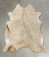 Taupe X-Large Brazilian Cowhide Rug 7'0"H x 6'7"W #B23865 by Hudson Hides