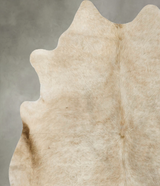 Taupe X-Large Brazilian Cowhide Rug 7'0"H x 6'7"W #B23865 by Hudson Hides