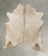 Champagne X-Large Brazilian Cowhide Rug 7'4"H x 6'7"W #B23870 by Hudson Hides